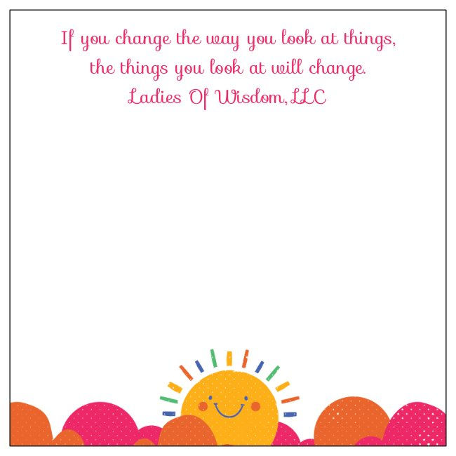 Thumbnail: When you change the way you look at things, the things you look at will change.