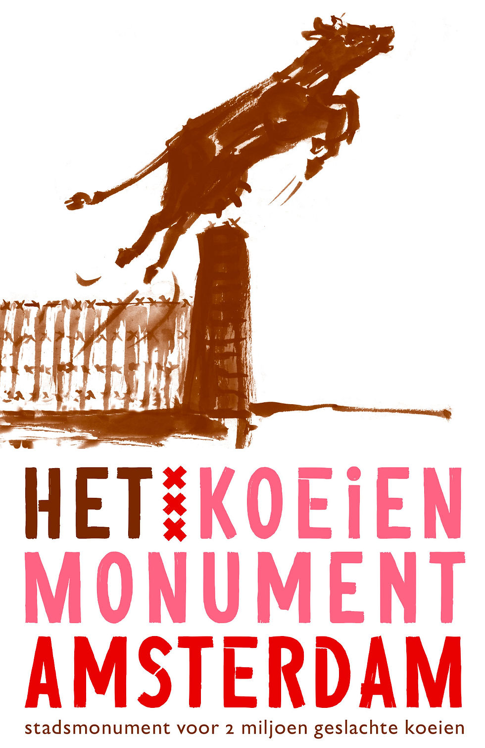 Een koeienmonument in Amsterdam
