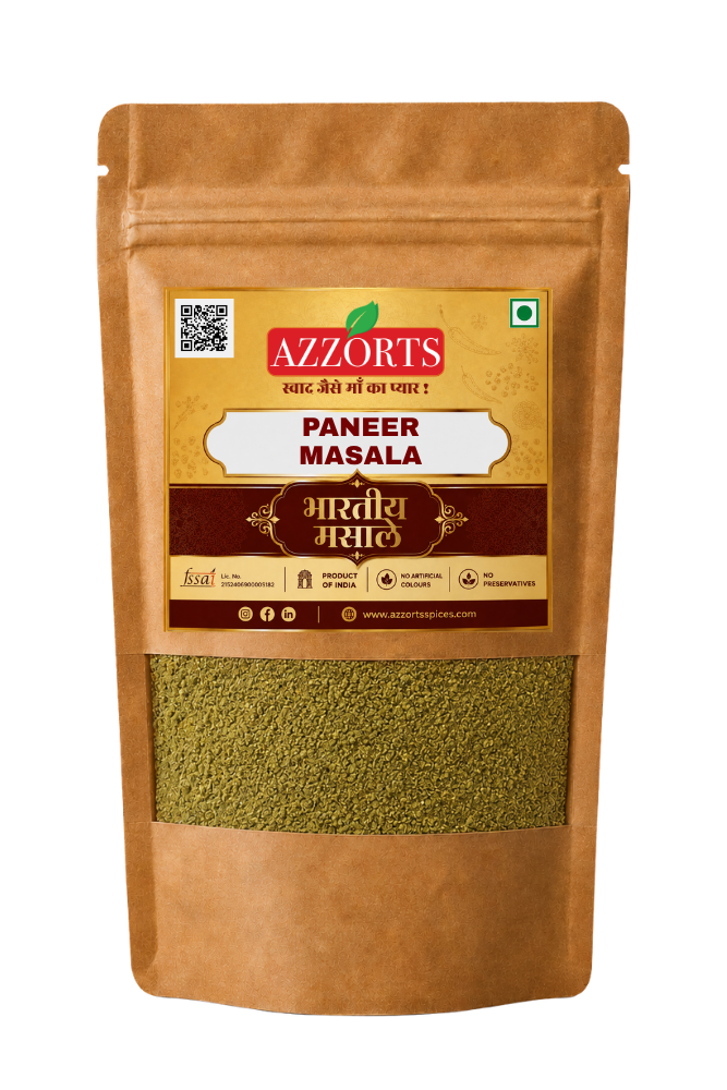 Azzorts Paneer Masala – rich and aromatic Indian spice blend for flavourful paneer curry, paneer gravy and butter paneer.