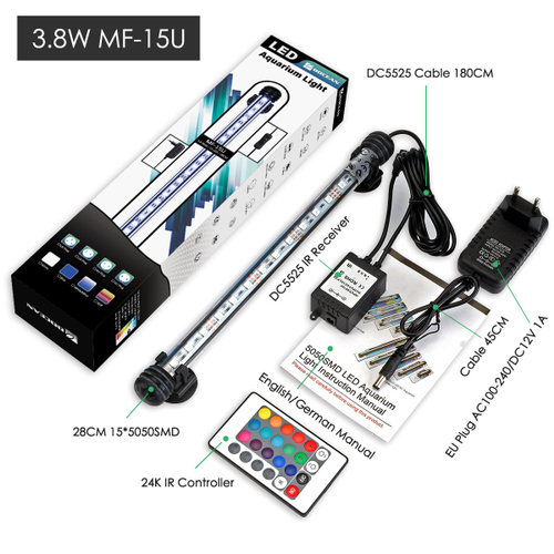 Thumbnail: Fish Tank LED Light, Remote, Waterproof