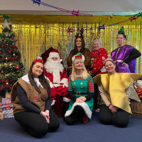 Father Christmas Visits The Burrow