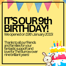 The Burrow Celebrates its Ninth Birthday!