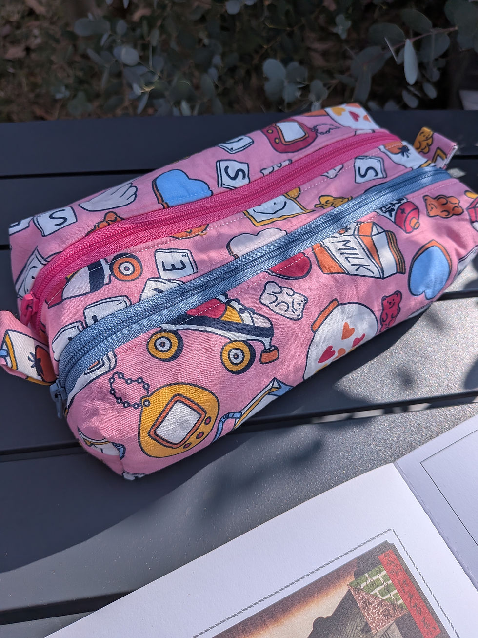 Miniature : Trousse double motif kawaï