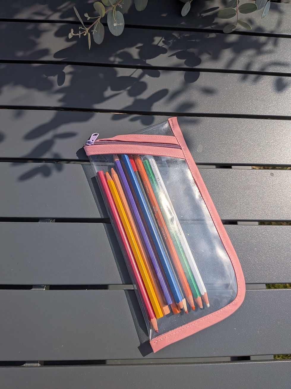 Miniature : Trousse transparente plate