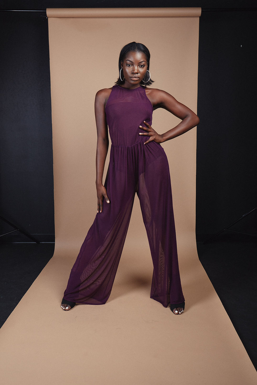 Thumbnail: Mesh Tank Jumpsuit