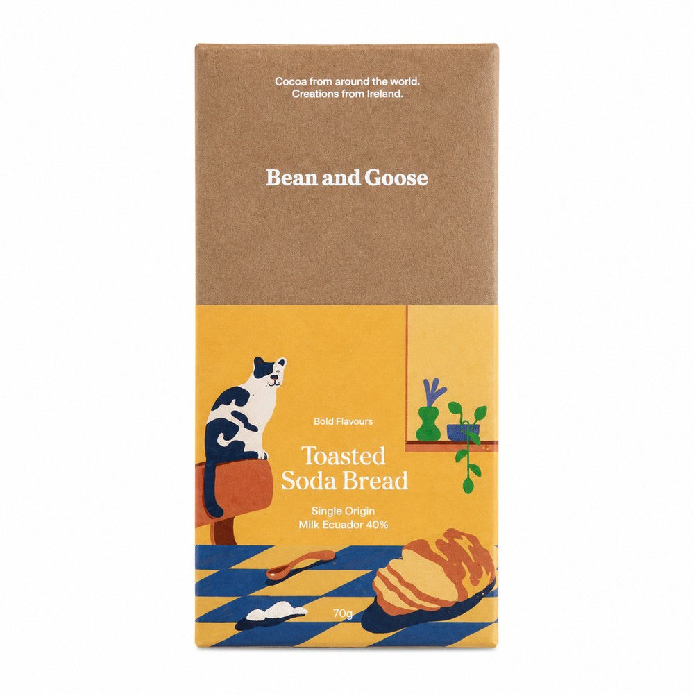 Bean and Goose - Milk Toasted Soda Bread Bar 70g