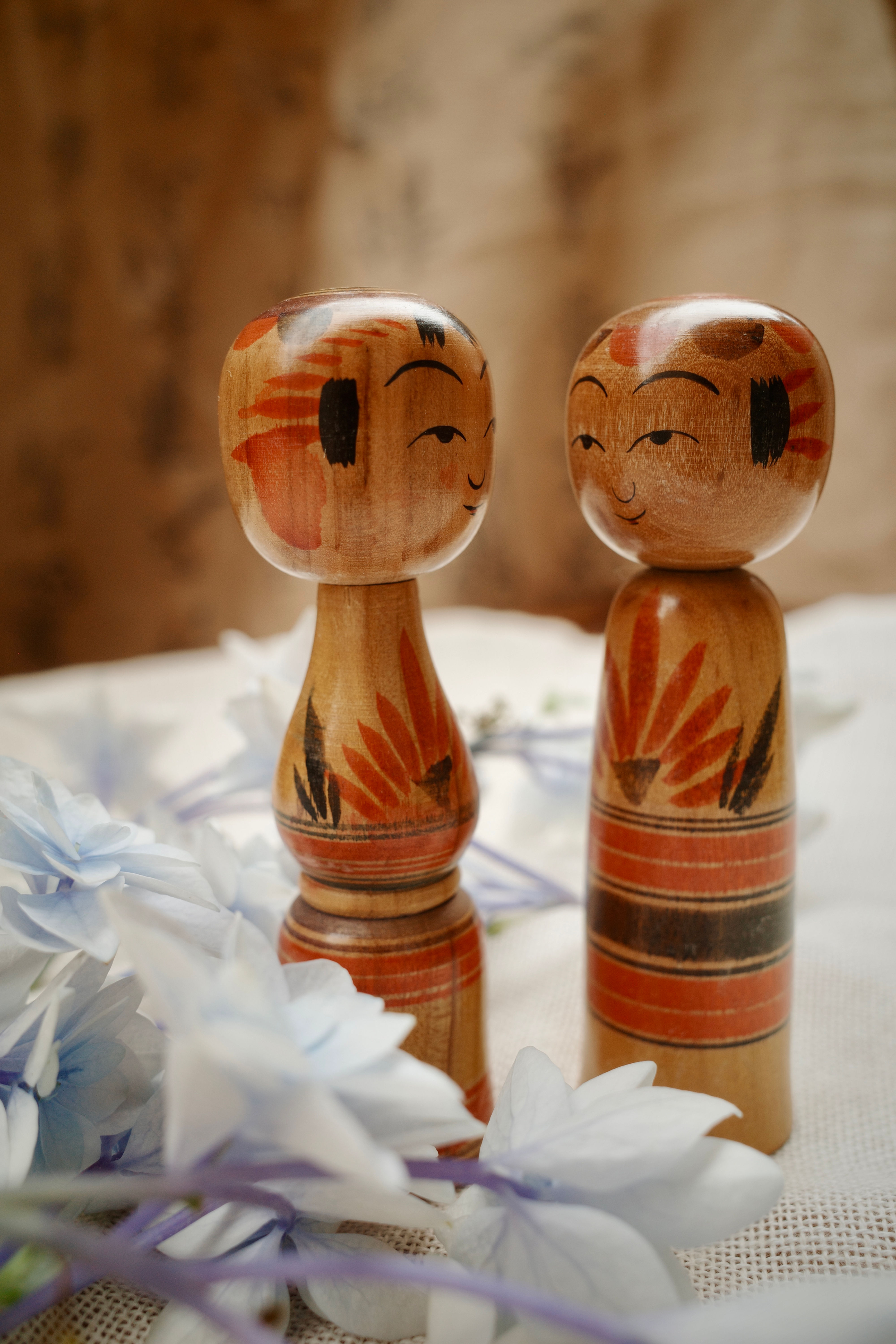 Statuette peinte