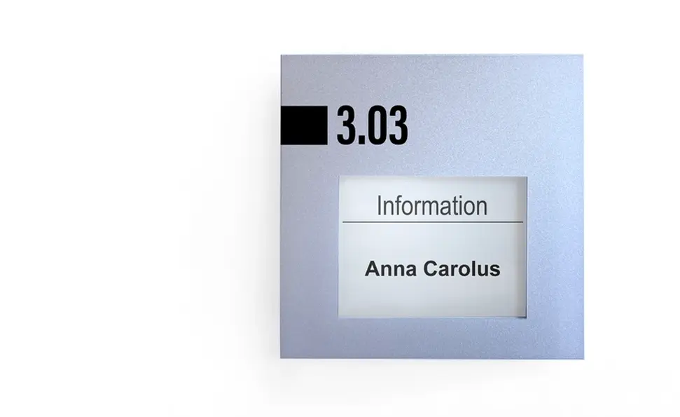 E-Ink Display- Türschild, einfache Montage, Diebstahlsicherung