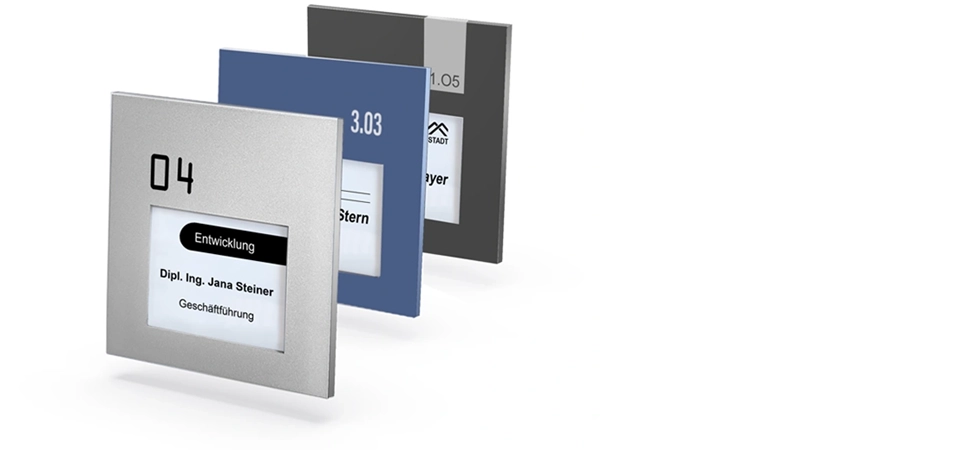 E-Ink Display- Türschild, einfache Montage, Diebstahlsicherung