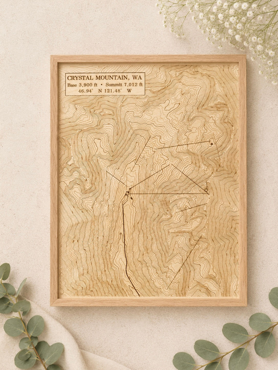 Crystal Mt. Topographic Map