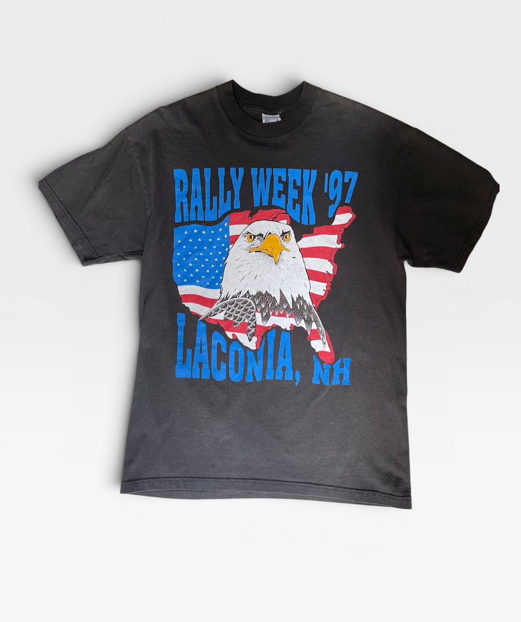 Vintage 1997 Laconia Rally Week T Shirt Motorcycle Biker | L