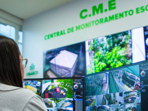 Central de Monitoramento Escolar opera 24 horas por dia