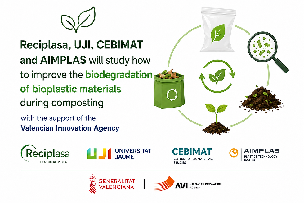 Reciplasa, UJI, CEBIMAT, and AIMPLAS will study how to improve the ...