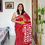 Thumbnail: BRICK RED BLENDED SILK KANTHA SAREE