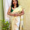 Thumbnail: WHITE TISSUE COTTON SAREE