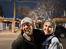 Guests exploring paranormal sites in Old Town Albuquerque