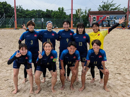関東女子ビーチサッカーリーグ開幕!ゾンネは1R1勝1敗