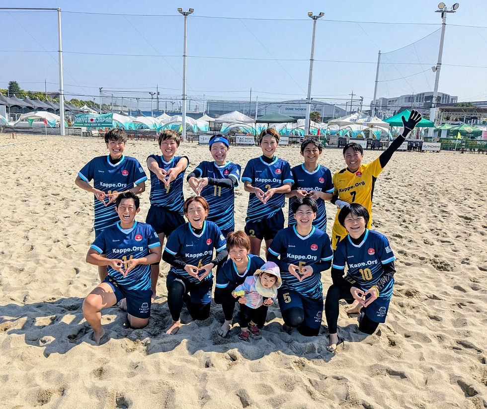 関東ビーチサッカーツアー女子2026 タチヒラウンド 準優勝!