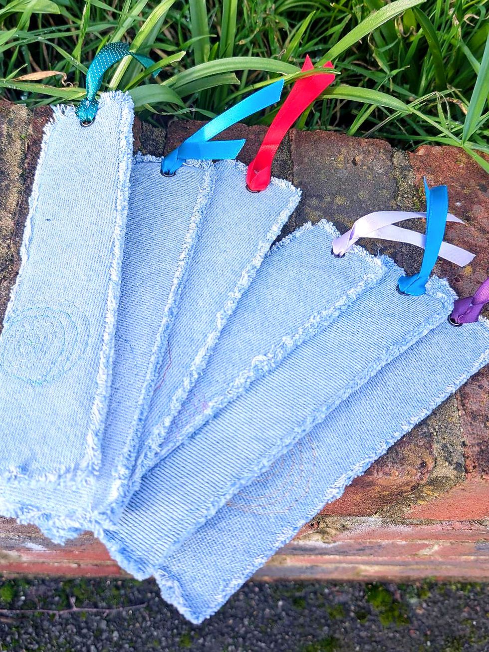 Thumbnail: Recycled Denim Bookmark