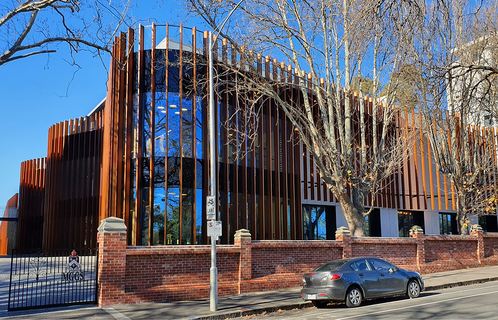 Melbourne Girls Grammar: Artemis Centre is constructed using precast concrete