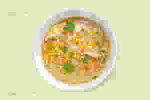 soup with veggies and pasta