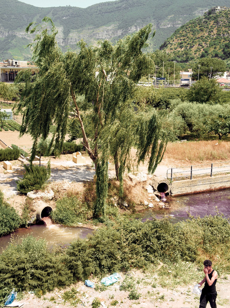Wasserkreislauf und Schreibfluss