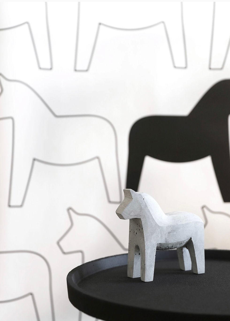 Concrete Dala Horse 