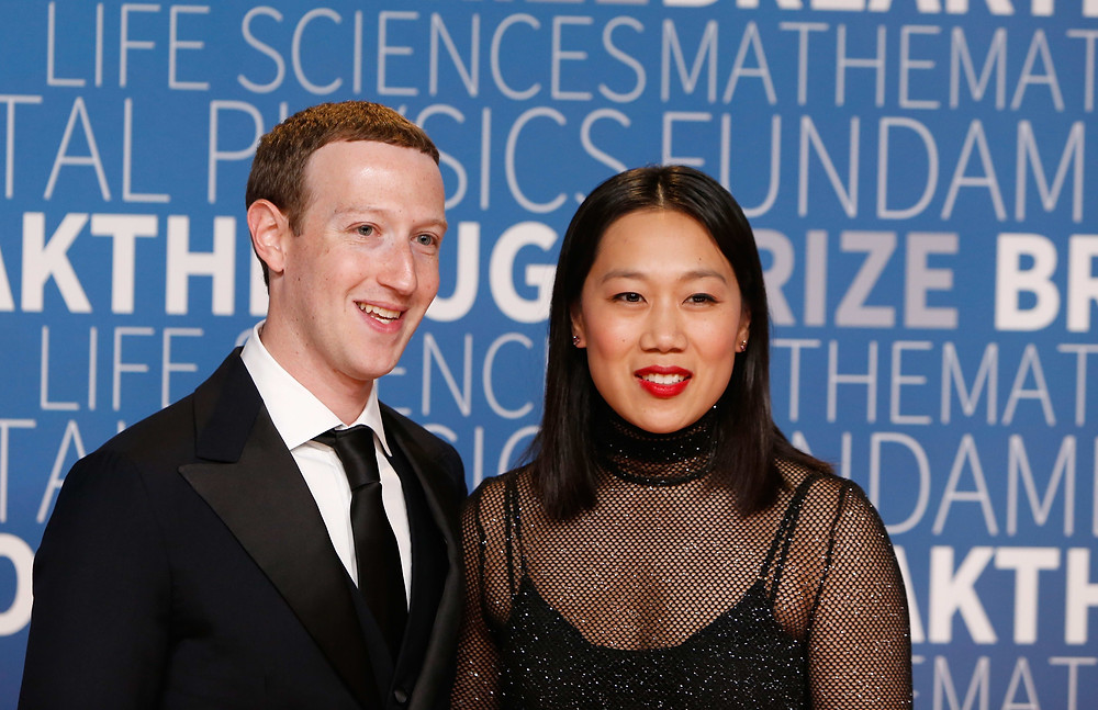Photo of Mark Zuckerberg and Priscilla Chan
