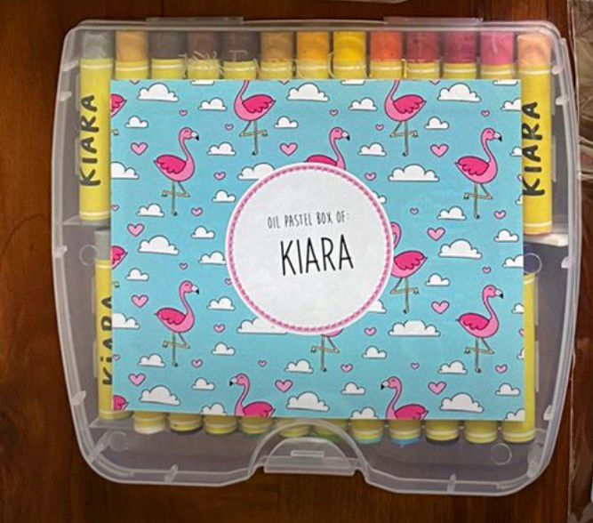 Thumbnail: 24 oil pastels personalised