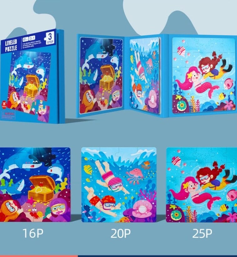 Thumbnail: Leveled magnetic puzzles