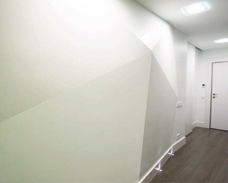 Juegos geométricos en paredes