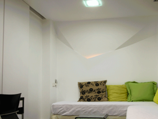 Geometría y luz en paredes