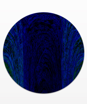 Thumbnail: Blue Archways - Metal Print