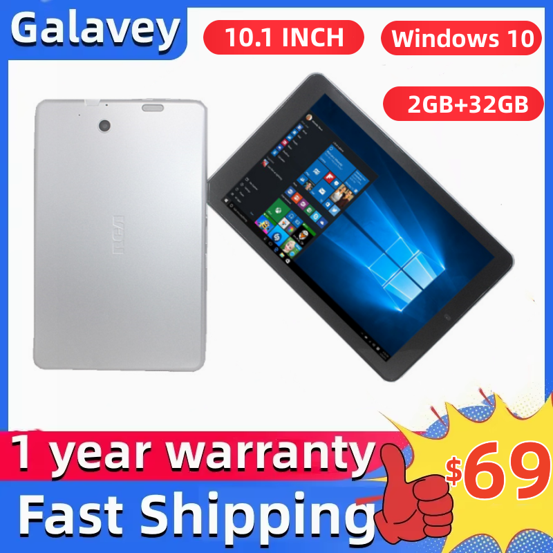 Thumbnail: Big Sales 10.1 Inch Windows 10 Tablet 32bit Intel Z8350 1280x800 HD Pixel 2GB RA