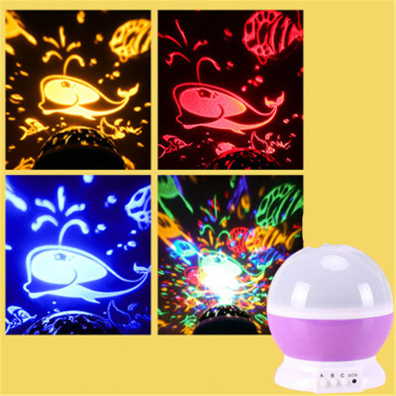 Thumbnail: LED Rotating Night Light Projector Starry Sky Star Master Children Kids Sleep Ro