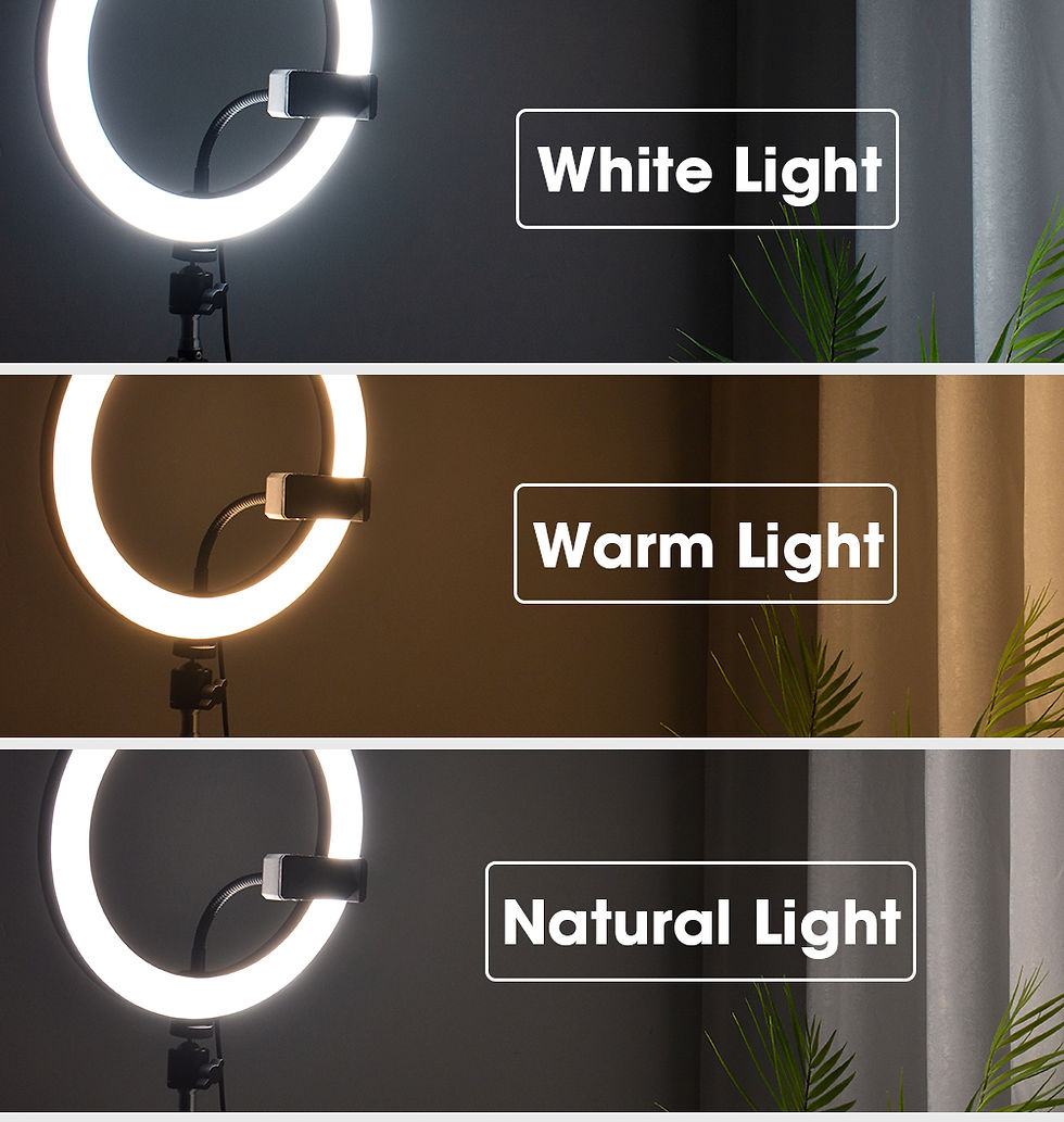 Thumbnail: LED Photography Light Selfie Ring Light Lamp With Tripod For Phone Holder Stand 