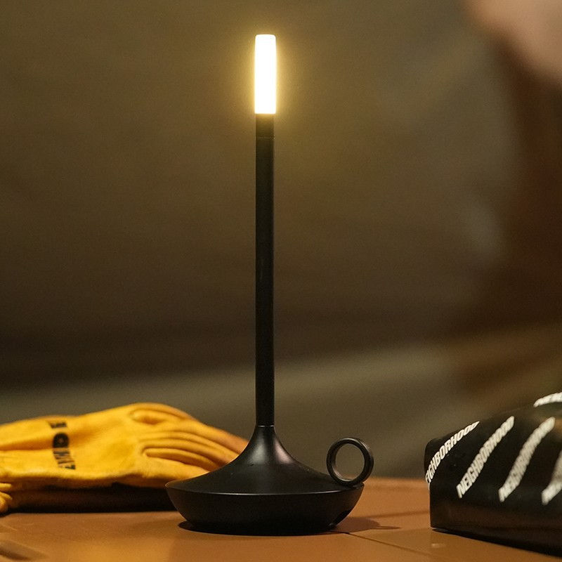 Thumbnail: LED Desk Lamp Rechargeable Wireless Touch Lamp Camping Candle Table Lamp Bedroom