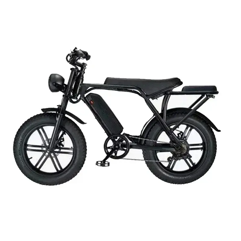 Ebike V8 1000W 48V15AH V8 Back Seat Fat Tire Electric Bike Beach Cruiser Off-Roa