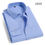 Thumbnail: double collor Full shirts for men plus size slim fit formal plain shirt over siz