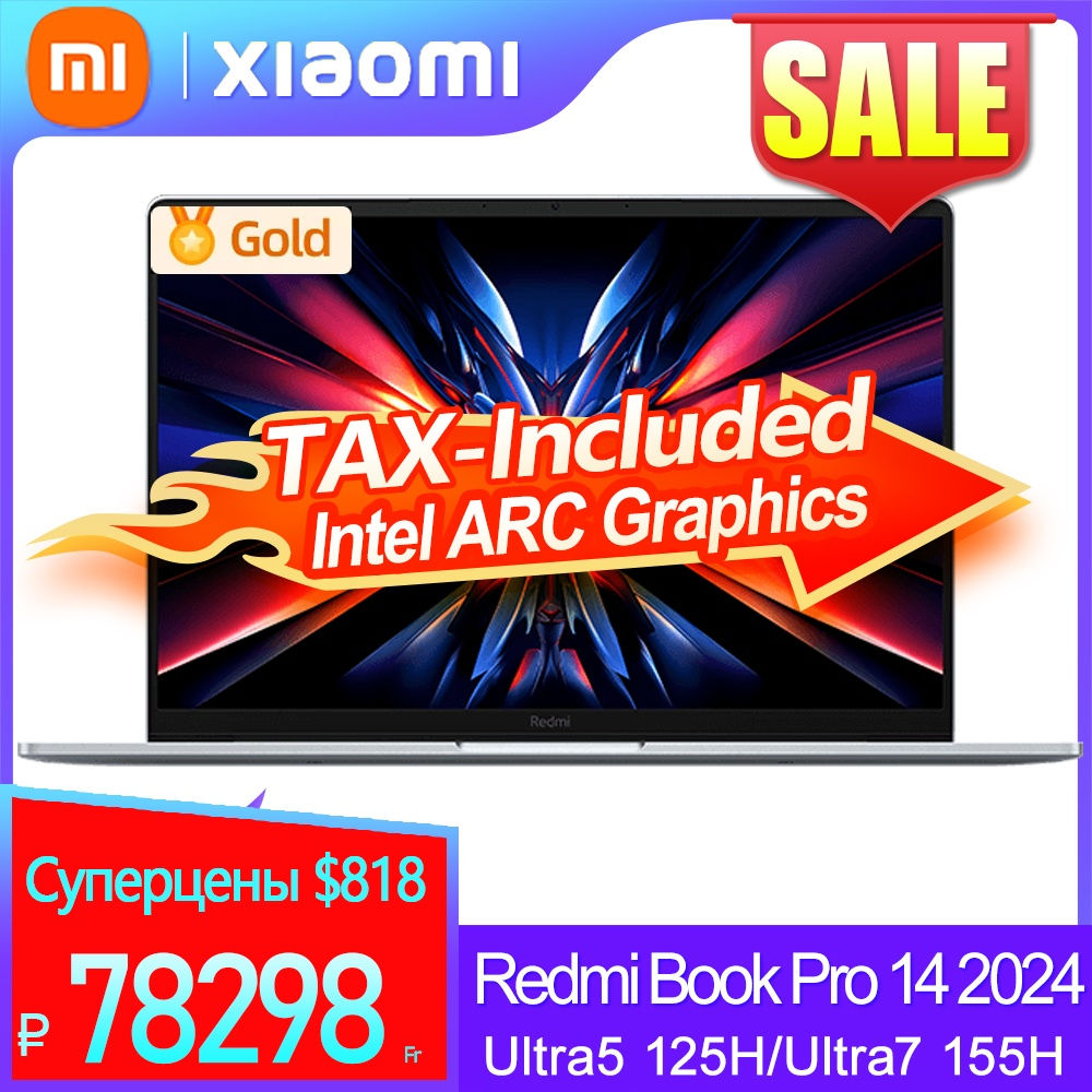 Xiaomi Redmi Book Pro 14 2024 U5-125/U7-155 32+1T  2.8K 120Hz Screen JYU4597CN/J