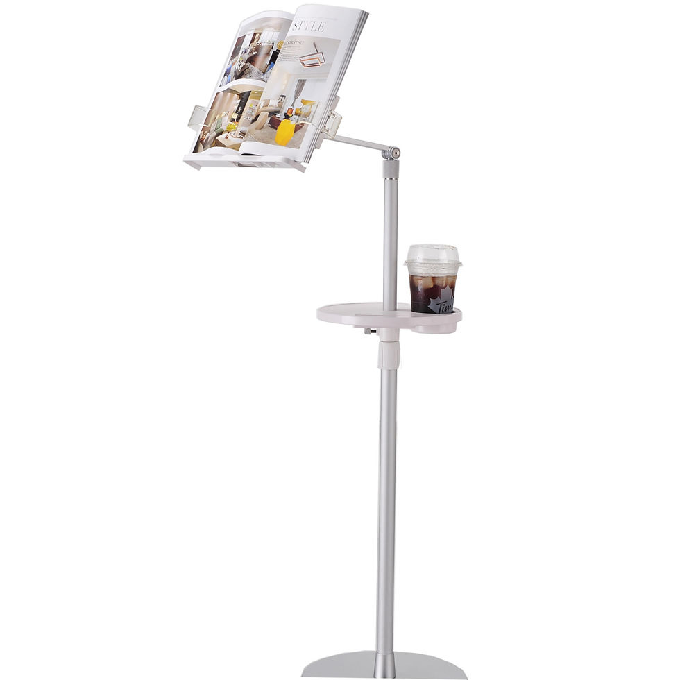 UP-9ZB aluminum Reading book Rack floor stand Office Notebook Tray Book Tablet T