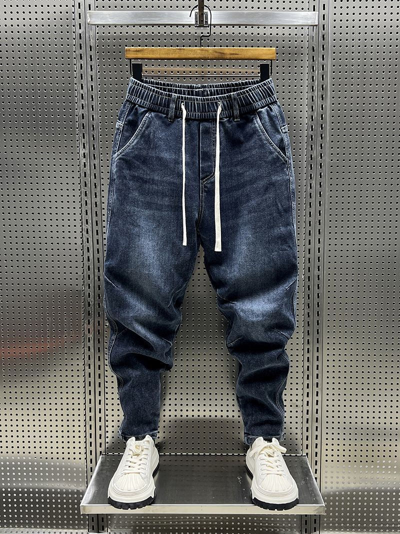 Thumbnail: Men's Skinny Jeans Classic Vintage Denim Pants Luxury Brand Men's Clothing