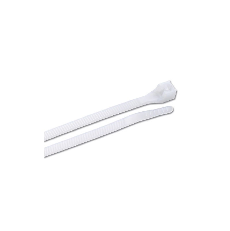 UV Resistant White Nylon Cable/Zip Tie 3 mm x 4" x 100 count