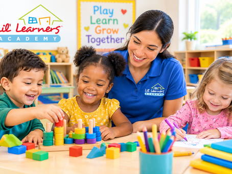 Lil Learners Academy childcare center with children learning and playing