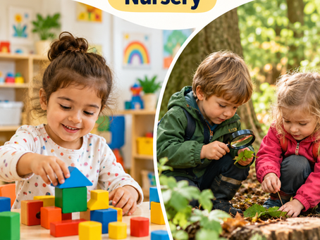 Little learners exploring nature and participating in outdoor learning activities at a Houston daycare