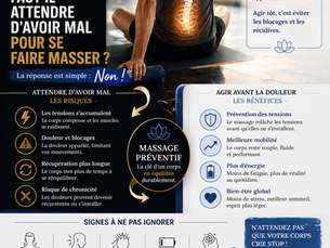 Faut-il attendre d’avoir mal pour se faire masser ? | Massage à Raismes
