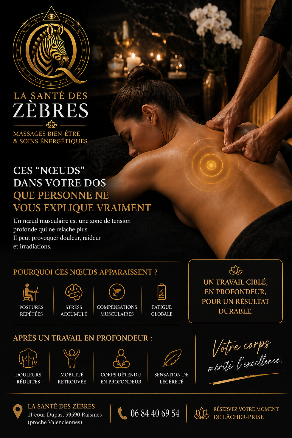 Massage à Raismes : ces “nœuds” dans votre dos que personne ne vous explique vraiment