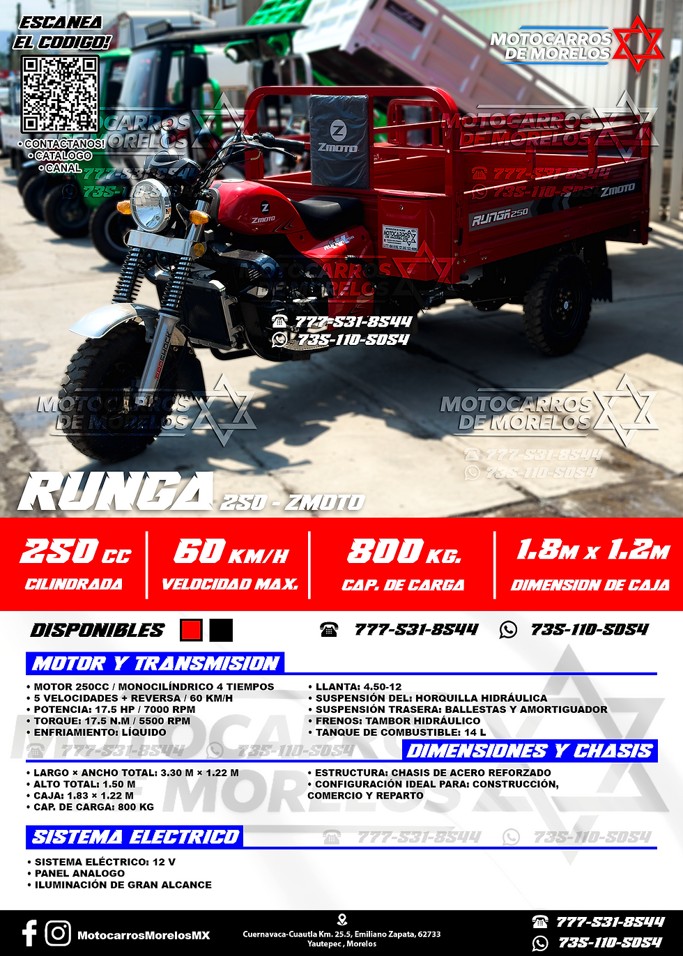Miniatura: RUNGA 250cc SIN CABINA - ZMOTO