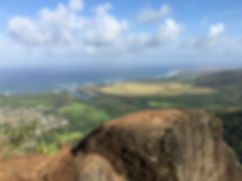 View of Kaua‘i from Mountain top