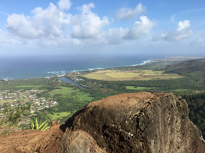 View of Kaua‘i from Mountain top
